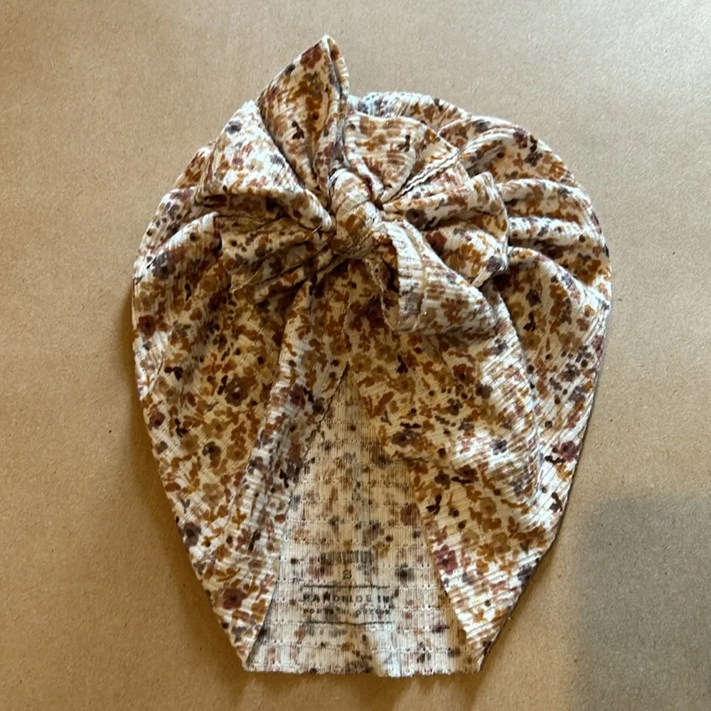 Bunny Knots Rhea size small (6-12m) raga turban baby hat